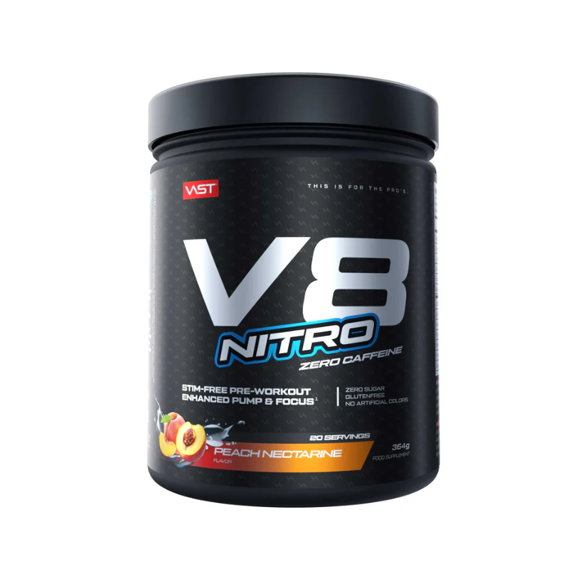 Varbūt V8 Nitro Ultimate sūknis un fokusa pastiprinātājs, persiku nektarīns - 364G Varbūt V8 Nitro Ultimate sūknis un fokusa pastiprinātājs, persiku nektarīns - 364G