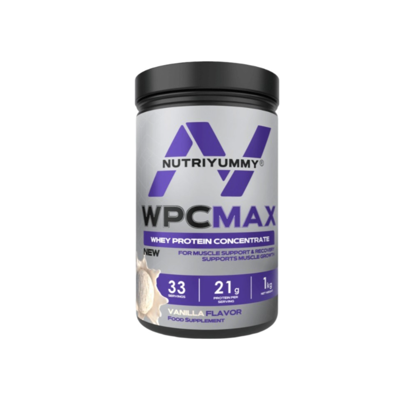 Nutriyumymy wpc max sūkalu olbaltumvielu koncentrāts, vaniļas saldējums - 1000 g Nutriyumymy wpc max sūkalu olbaltumvielu koncentrāts, vaniļas saldējums - 1000 g
