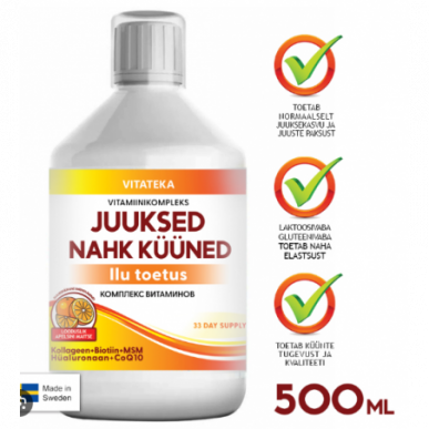 Vitaminīna komplekss "matu ādas nagi" "Vitteka", 500 ml – madala kalorsusega toode firmalt VITATEKA, osta SportFit-ist