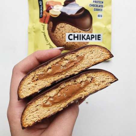 Chikapie "Chikalab" -proteiinikimppu suklaalla - maapähkinä, 60 g