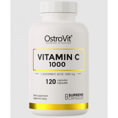 Ostrovit vitamīns C 1000 mg -120 kapsulas – madala kalorsusega toode firmalt Ostrovit, osta SportFit-ist