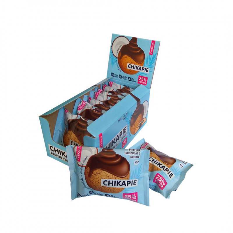 Chikapie "Chikalab" glazēts sīkdatne ar pildītu kokosriekstu, 60 g