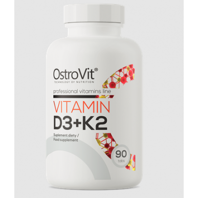 Ostrovit vitamīns D3 + K2 - 90 tabletes – madala kalorsusega toode firmalt Ostrovit, osta SportFit-ist