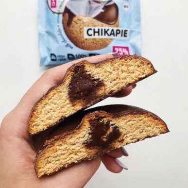 Chikapie "Chikalab" glazēts sīkdatne ar pildītu kokosriekstu, 60 g – madala kalorsusega toode firmalt Chikalab, osta SportFit-ist
