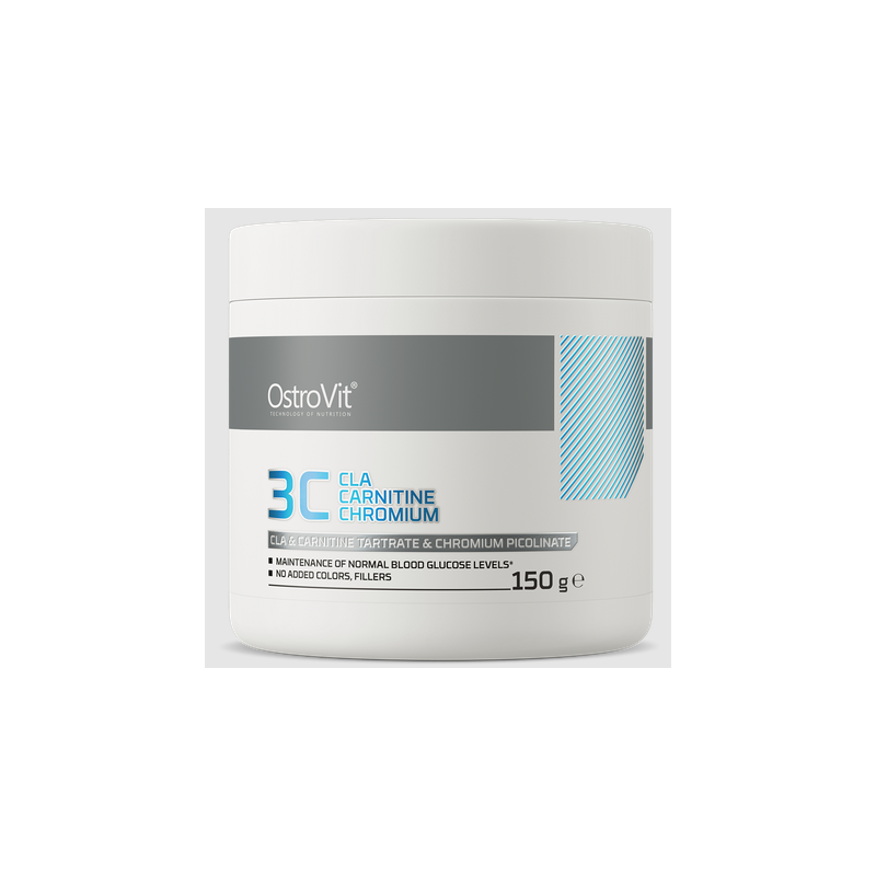 Ostrovit 3c CLA + karnitīna tartrāts + hromolināts aveņu - piparmētru piparmētru - 150 g 150 g