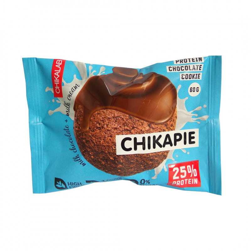 Chikapie „Chikalab“ glazūruotas sausainis su įdarytu šokoladu, 60 g