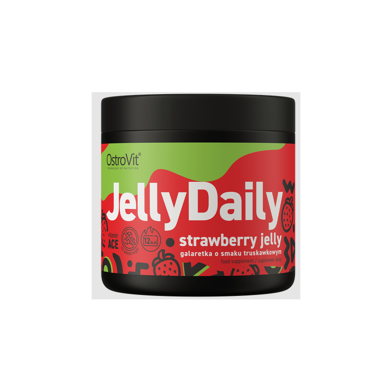 Ostrovit JellyDaily zemeņu želeja - 350 g Ostrovit JellyDaily zemeņu želeja - 350 g