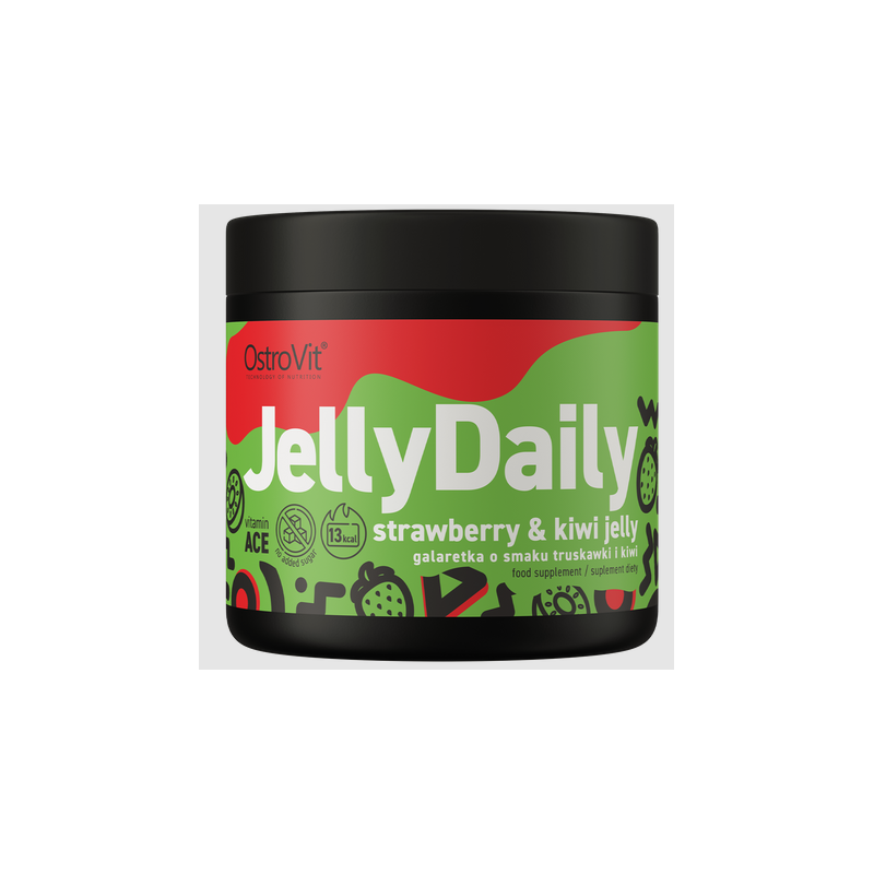 Ostrovit JellyDaily ar želejas zemenēm un kivi - 350 g