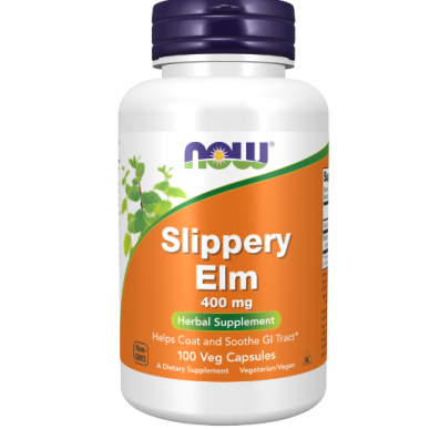 Tagad Foods Slideny Elm, 400 mg - 100 vegānu kapsulas – madala kalorsusega toode firmalt NOW, osta SportFit-ist