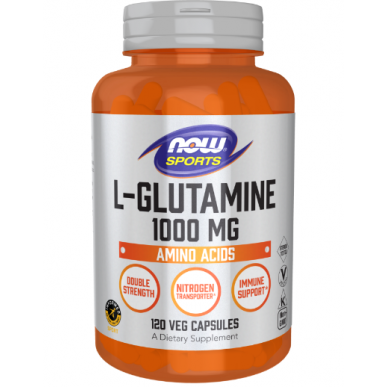 Tagad pārtikas produkti l -glutamīns 1000 mg - 120 veg kapsulas – madala kalorsusega toode firmalt NOW, osta SportFit-ist