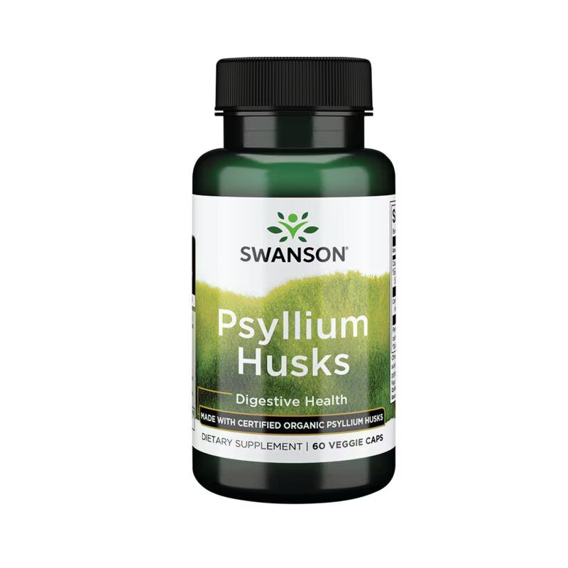 SWANSON Psülliumi kestad, 625 mg - 60 veg kapslit SWANSON Psülliumi kestad, 625 mg - 60 veg kapslit