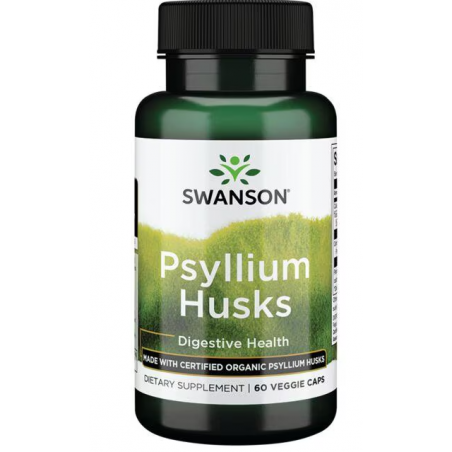 SWANSON Psülliumi kestad, 625 mg - 60 veg kapslit