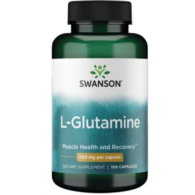 Swanson L -Glutamine, 500 mg -100 kapsulas – madala kalorsusega toode firmalt SWANSON, osta SportFit-ist