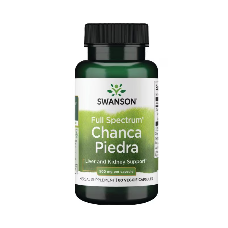 Swanson pilna spektra Chanca Piedra, 500 mg - 60 dārzeņu kapsulas Swanson pilna spektra Chanca Piedra, 500 mg - 60 dārzeņu kapsulas