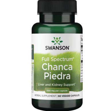 Swanson pilna spektra Chanca Piedra, 500 mg - 60 dārzeņu kapsulas – madala kalorsusega toode firmalt SWANSON, osta SportFit-ist