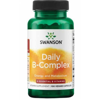 Swanson B -Complex, ikdienas - 100 dārzeņu kapsulas – madala kalorsusega toode firmalt SWANSON, osta SportFit-ist