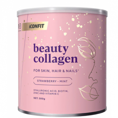 Iconfit Beauty Collagen - zemeņu monēta, 300G – madala kalorsusega toode firmalt ICONFIT, osta SportFit-ist