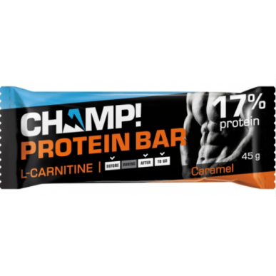 Leovit olbaltumvielu Bathon Champ "Caramel", 45 g – madala kalorsusega toode firmalt ЛЕОВИТ, osta SportFit-ist