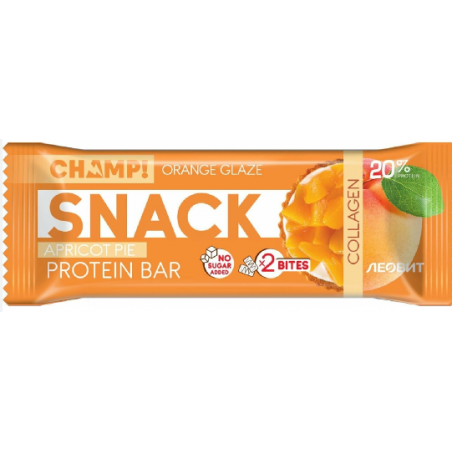 Leovit olbaltumvielu Bathon Champ! Uzkodas "aprikožu pīrāgs", 40g