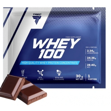 Sūkalu 100 šokolādes "Treec uzturs", 30 g – madala kalorsusega toode firmalt TREC NUTRITION, osta SportFit-ist