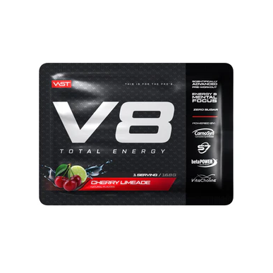 V8 kopējā enerģija Kirsi Limeade "plaša", 16,8 g – madala kalorsusega toode firmalt VAST, osta SportFit-ist