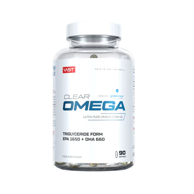 Acīmredzot dzidrs Omega ultra Pure Omega-3 Fishoil-90 mīkstie želejas – madala kalorsusega toode firmalt VAST, osta SportFit-ist