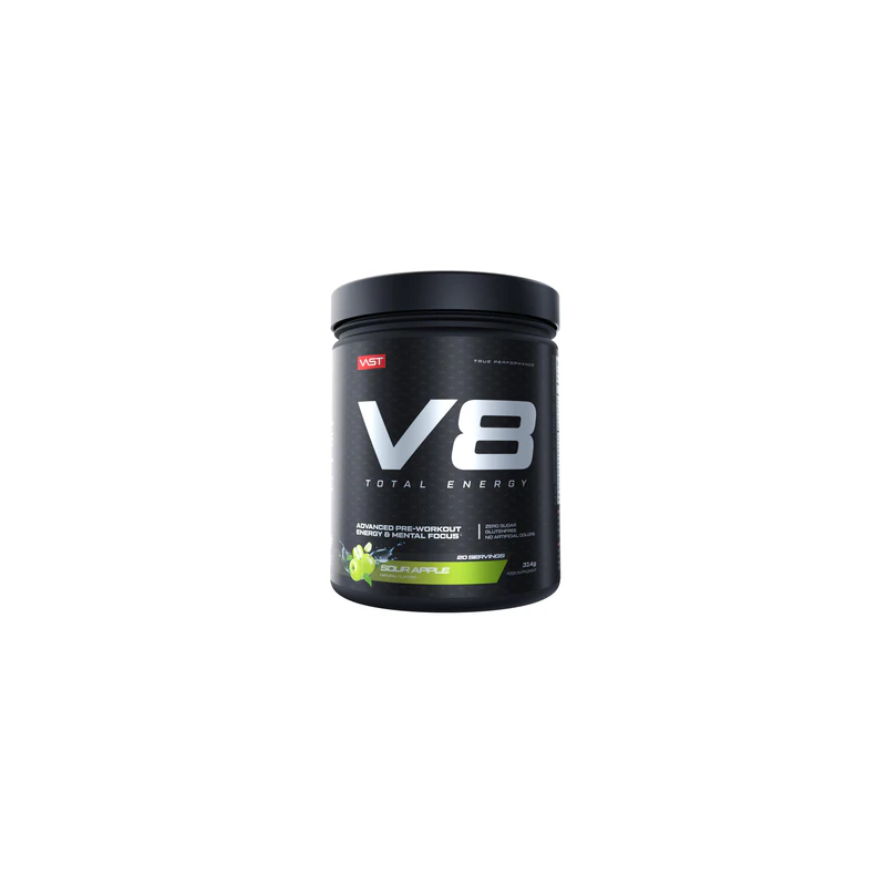 Varbūt V8 kopējā enerģija, 20 porcijas, skābs ābols - 336 g Varbūt V8 kopējā enerģija, 20 porcijas, skābs ābols - 336 g