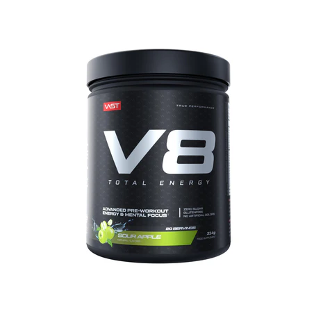 Varbūt V8 kopējā enerģija, 20 porcijas, skābs ābols - 336 g