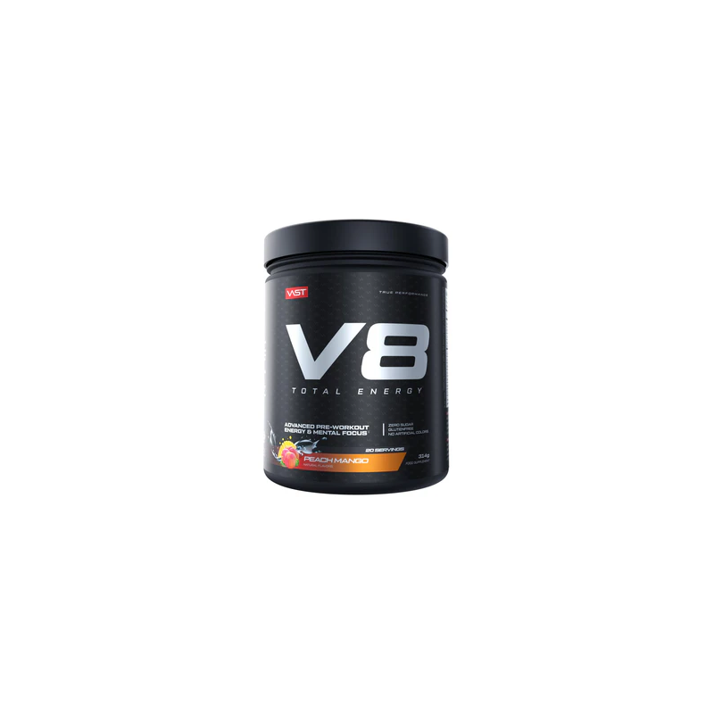 V8 kopējais enerģijas persiks un mango "jauns", 336 g V8 kopējais enerģijas persiks un mango "jauns", 336 g
