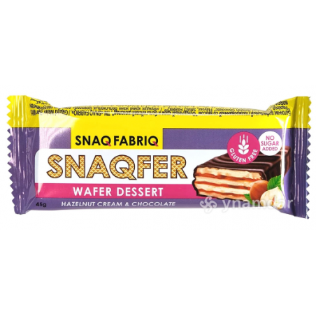 SNAQ fabriq vafeļu baton "lazdu riekstu krēms un šokolāde", 45 g
