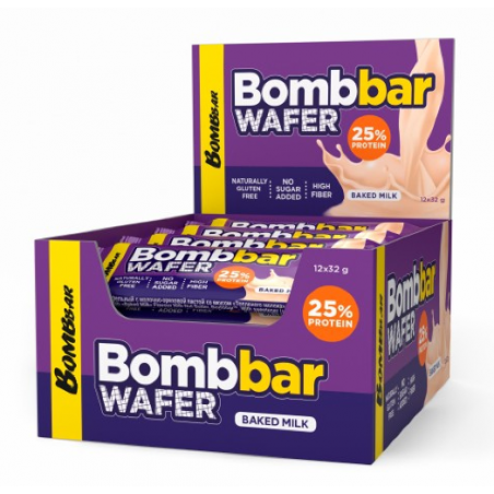 Bombbar vafeļu bārs "cepts piens", 32 g