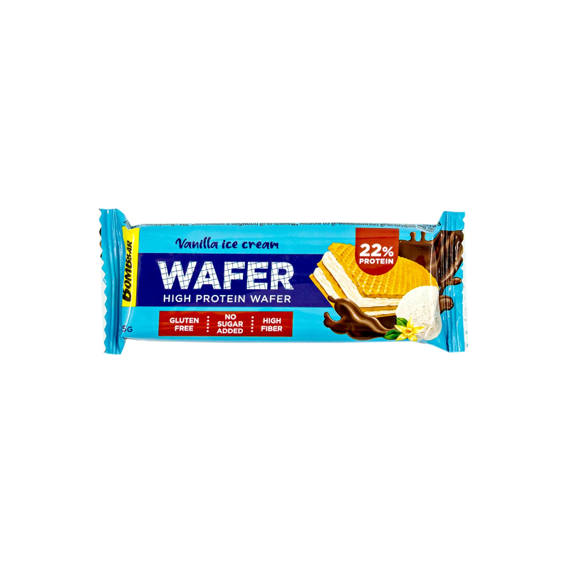 BOMBBAR Vahvlibatoon "Vaniljejäätis šokolaadis", 45 g BOMBBAR Vahvlibatoon "Vaniljejäätis šokolaadis", 45 g