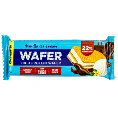 Bombbar vafeļu bārs "Vanilla saldējums šokolādē", 45 g