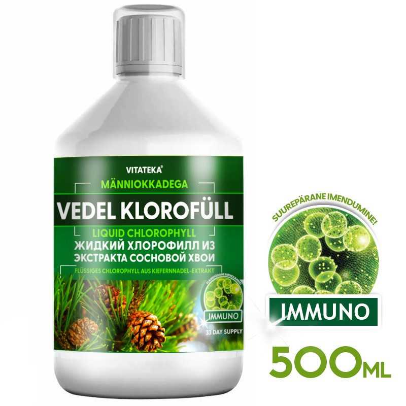 Šķidrs hlorofils ar priežu adatām, 500 ml - Vitteka Šķidrs hlorofils ar priežu adatām, 500 ml - Vitteka