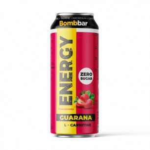 Bombbar Energy Drink L-karnitinas „Braškių rinkiniai lieka“, 500 ml