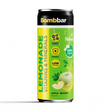 Bombbar limonāde ar vitamīniem "zaļš ābols" bez cukura, 330 ml