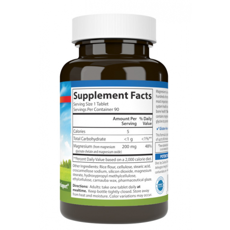 Kelaat -magnesium, 200 mg - 180 tabletes