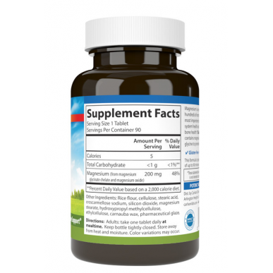 Carlson Kelaat -magnesium, 200 mg - 180 tabletes – madala kalorsusega toode firmalt Carlson, osta SportFit-ist