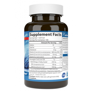 Carlson Norwegian mencas aknu eļļas dārgakmeņi, 1000 mg, N100