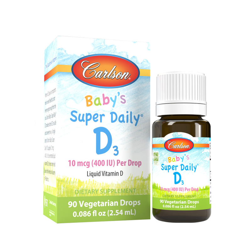 Carlson vitamīna D mazuļa Super Daily D3, 400 SV - 10 ml