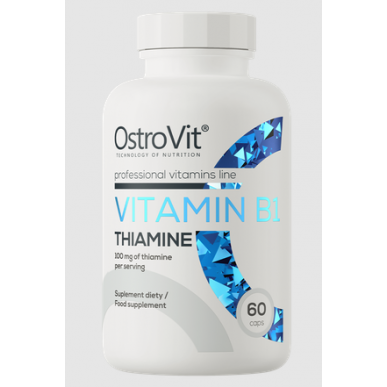 Ostrovit vitamīns B1 tiamīns - 60 kapsulas – madala kalorsusega toode firmalt Ostrovit, osta SportFit-ist