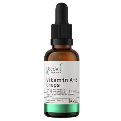 Ostrovit Pharma A+vitamīns E, 30 ml – madala kalorsusega toode firmalt Ostrovit, osta SportFit-ist