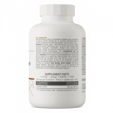 Ostrovit Chrome 200 μg - 200 tabletes – madala kalorsusega toode firmalt Ostrovit, osta SportFit-ist