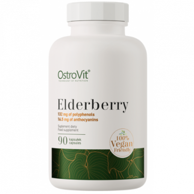 Ostrovit elderberry Vege 90 kapsulas – madala kalorsusega toode firmalt Ostrovit, osta SportFit-ist