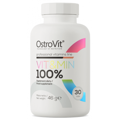 Ostrovit 100% vit & min 30 tabletes – madala kalorsusega toode firmalt Ostrovit, osta SportFit-ist