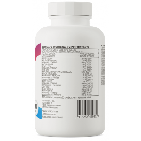 Ostrovit 100% vit & min 30 tabletes