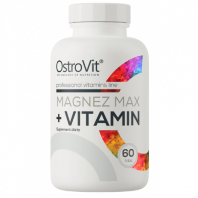 Ostrovit magnija max + vitamīns 60 tabletes – madala kalorsusega toode firmalt Ostrovit, osta SportFit-ist