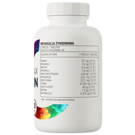 Ostrovit magnija max + vitamīns 60 tabletes