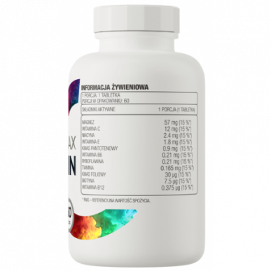 Ostrovit magnija max + vitamīns 60 tabletes – madala kalorsusega toode firmalt Ostrovit, osta SportFit-ist