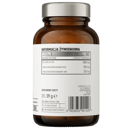 Ostrovit Pharma Omega 3 500/250 30 SoftGegel
